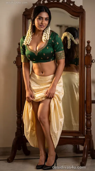 Gorgeous Indian woman in bridal saree look
