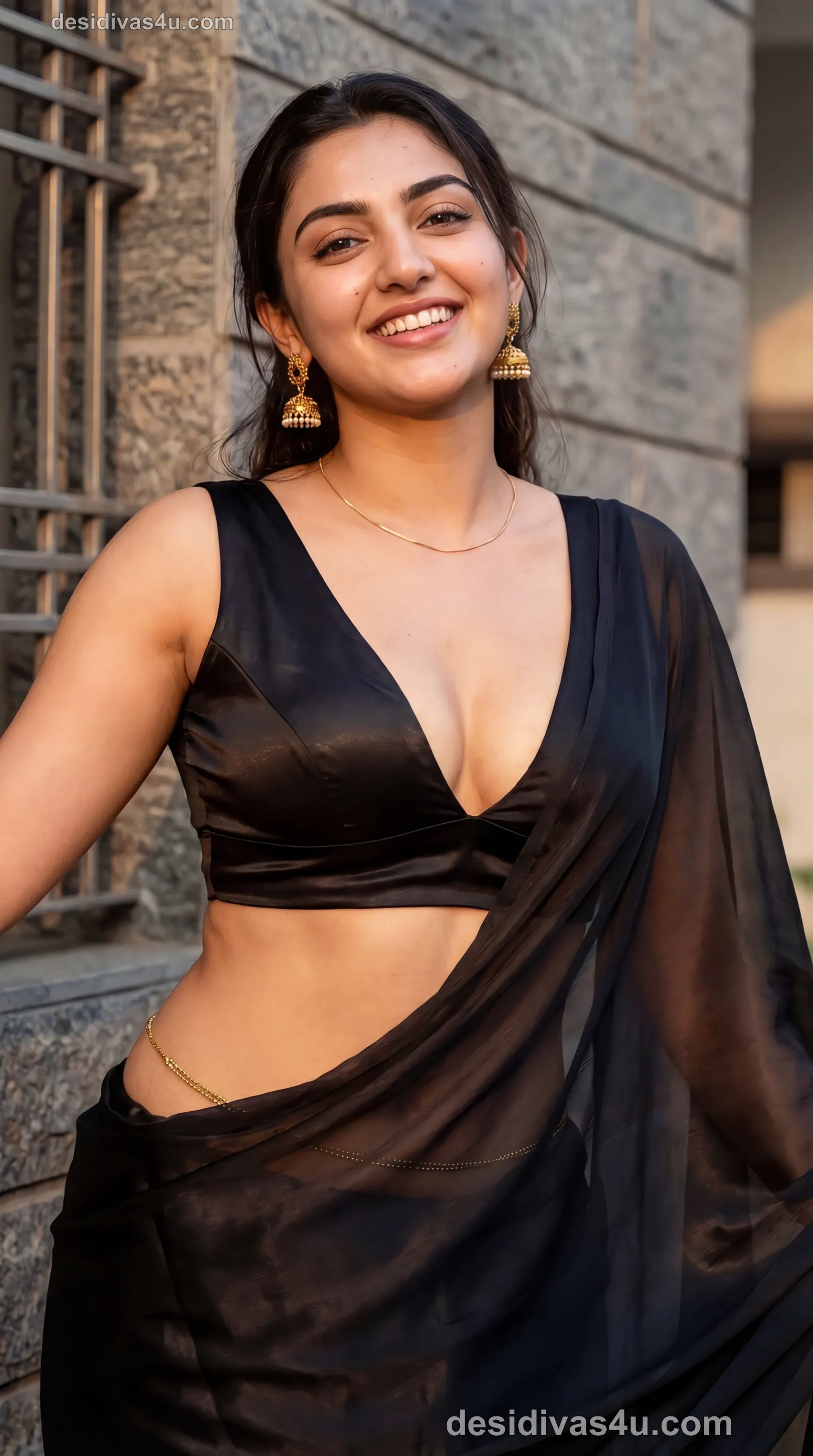 Gorgeous portrait of Indian beauty in ethnic attire