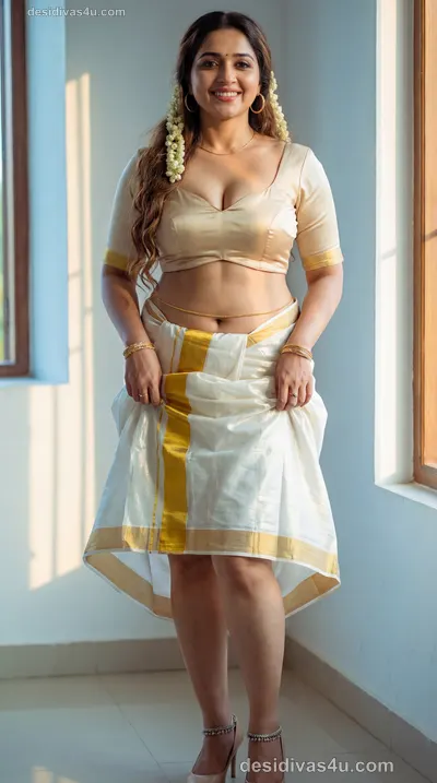 Gorgeous Indian woman in bridal saree look