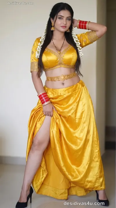 Karwa Chauth red lehenga with detailed gota patti work